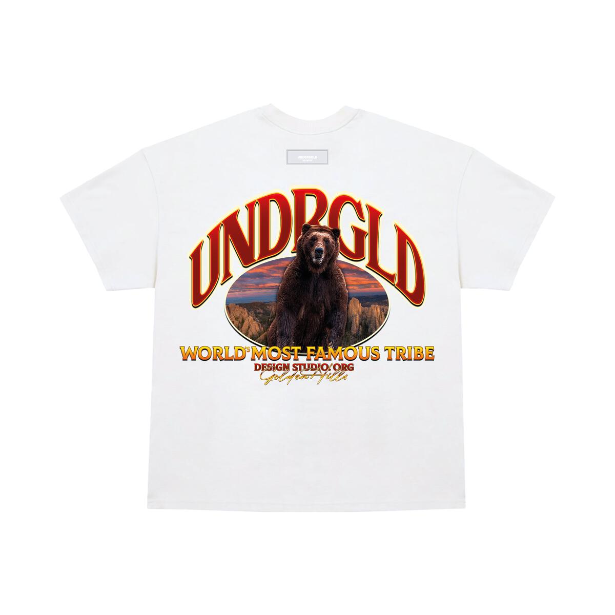 Undergold Golden Hills III Bear T-shirt White