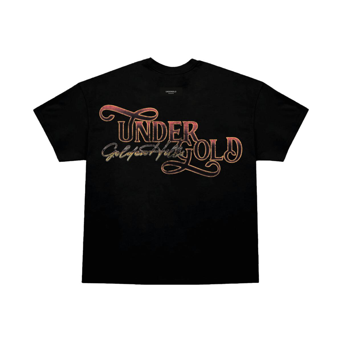 Undergold Golden Hills III Vintage Basic T-shirt Black