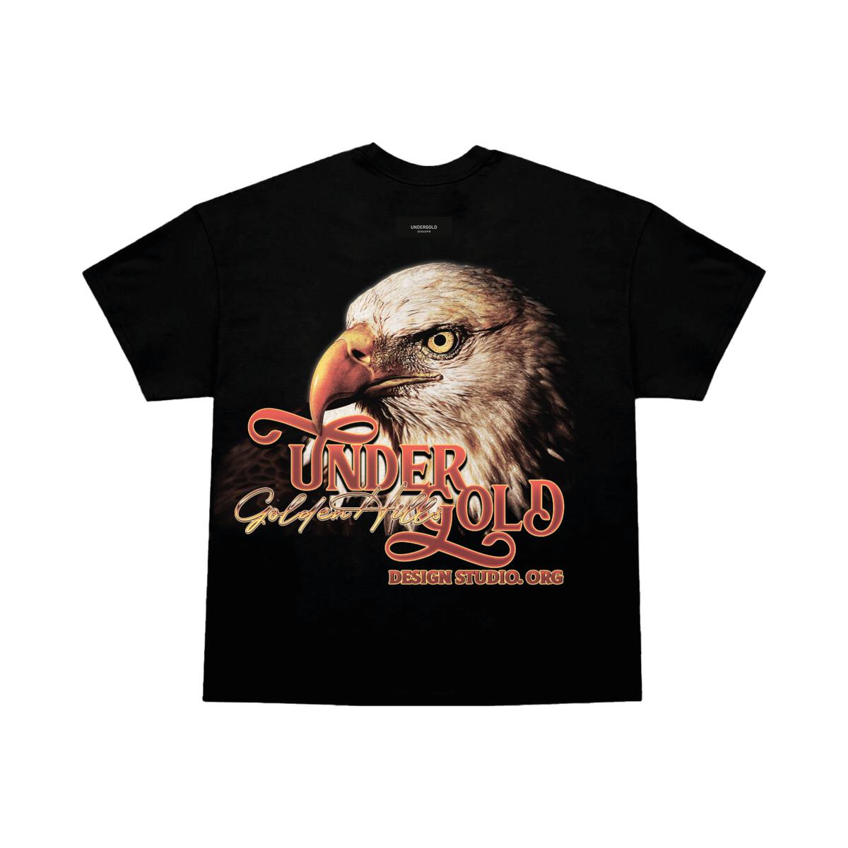Undergold Golden Hills III Eagle T-shirt Black