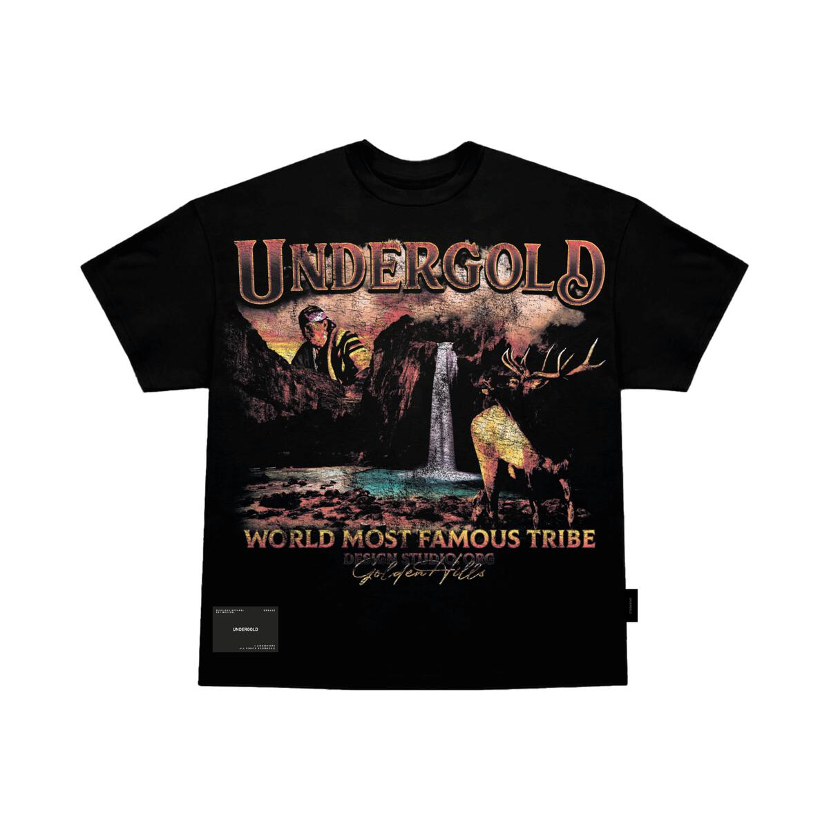 Undergold Golden Hills III Vintage Northern T-shirt Black