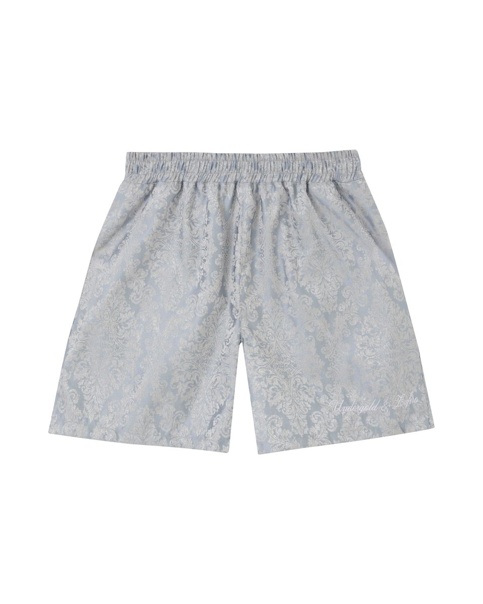 Undergold Riviera Jacquard Shorts Shirt Sky Blue