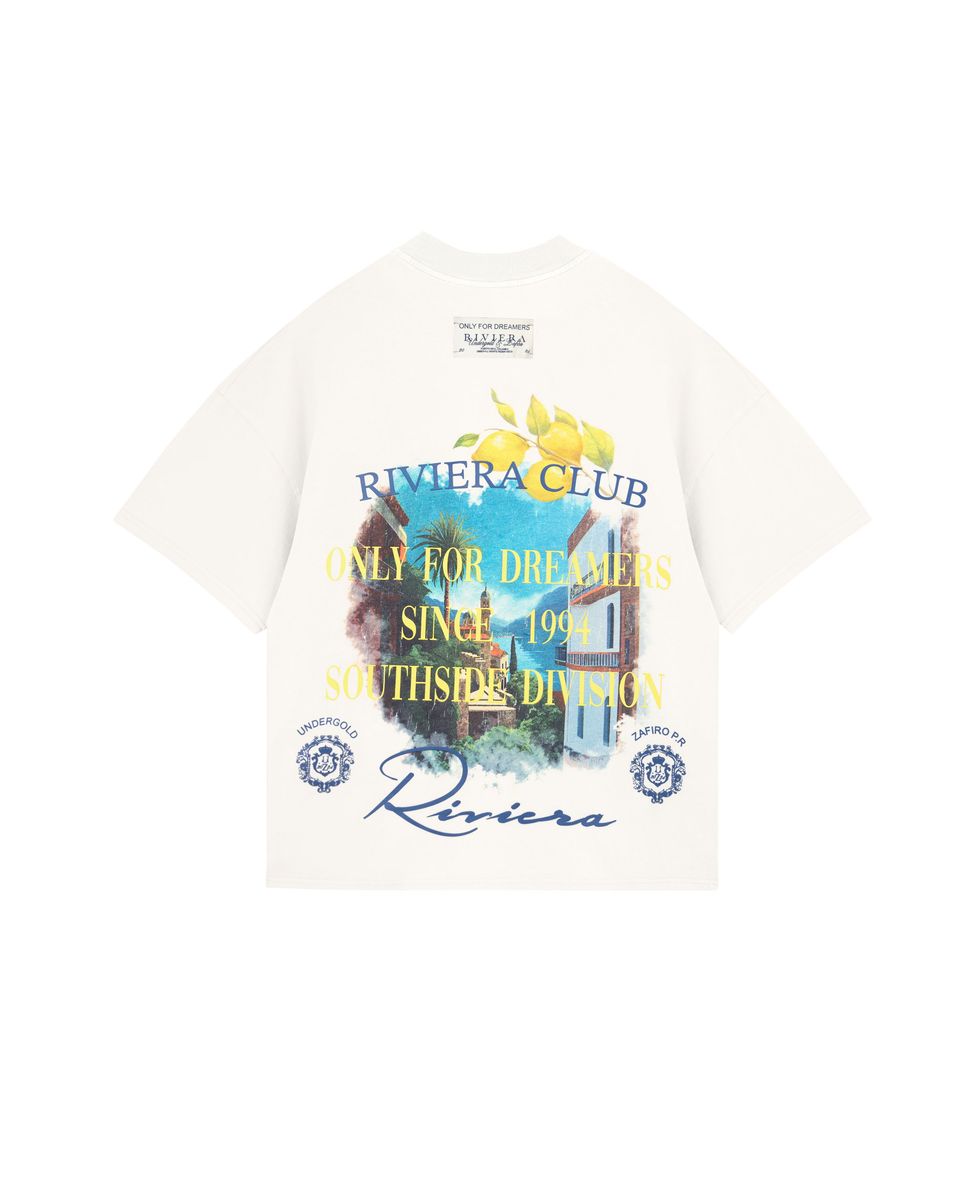 Undergold Riviera Colonial Boxy Tee White