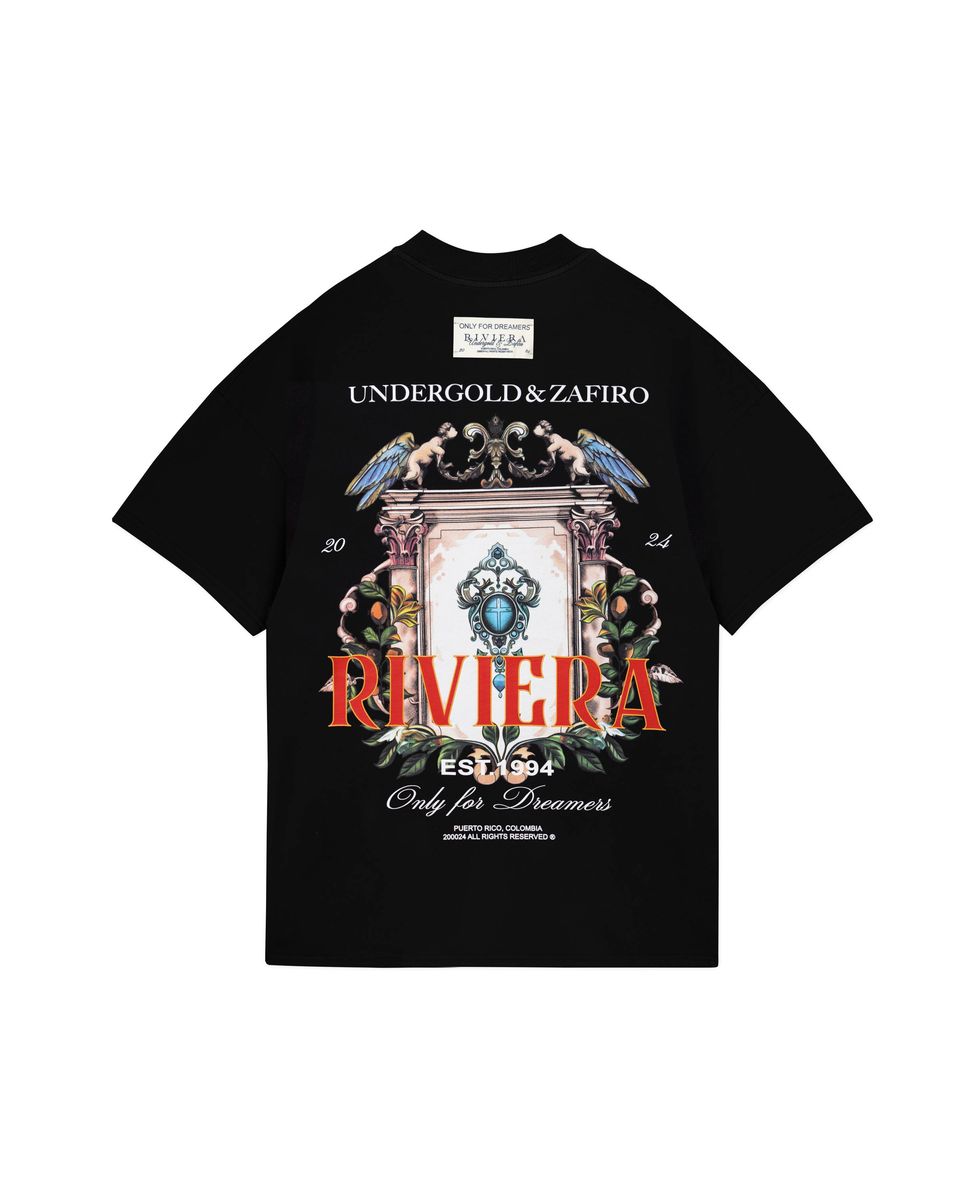 Undergold Riviera Door Tee Black