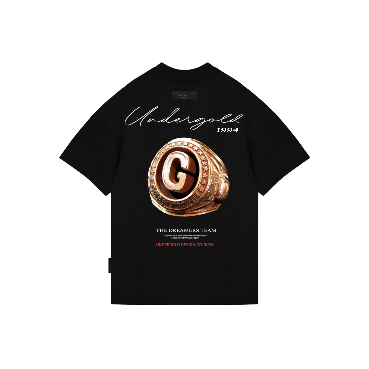 Undergold Dreamers Golden Ring Tee Black