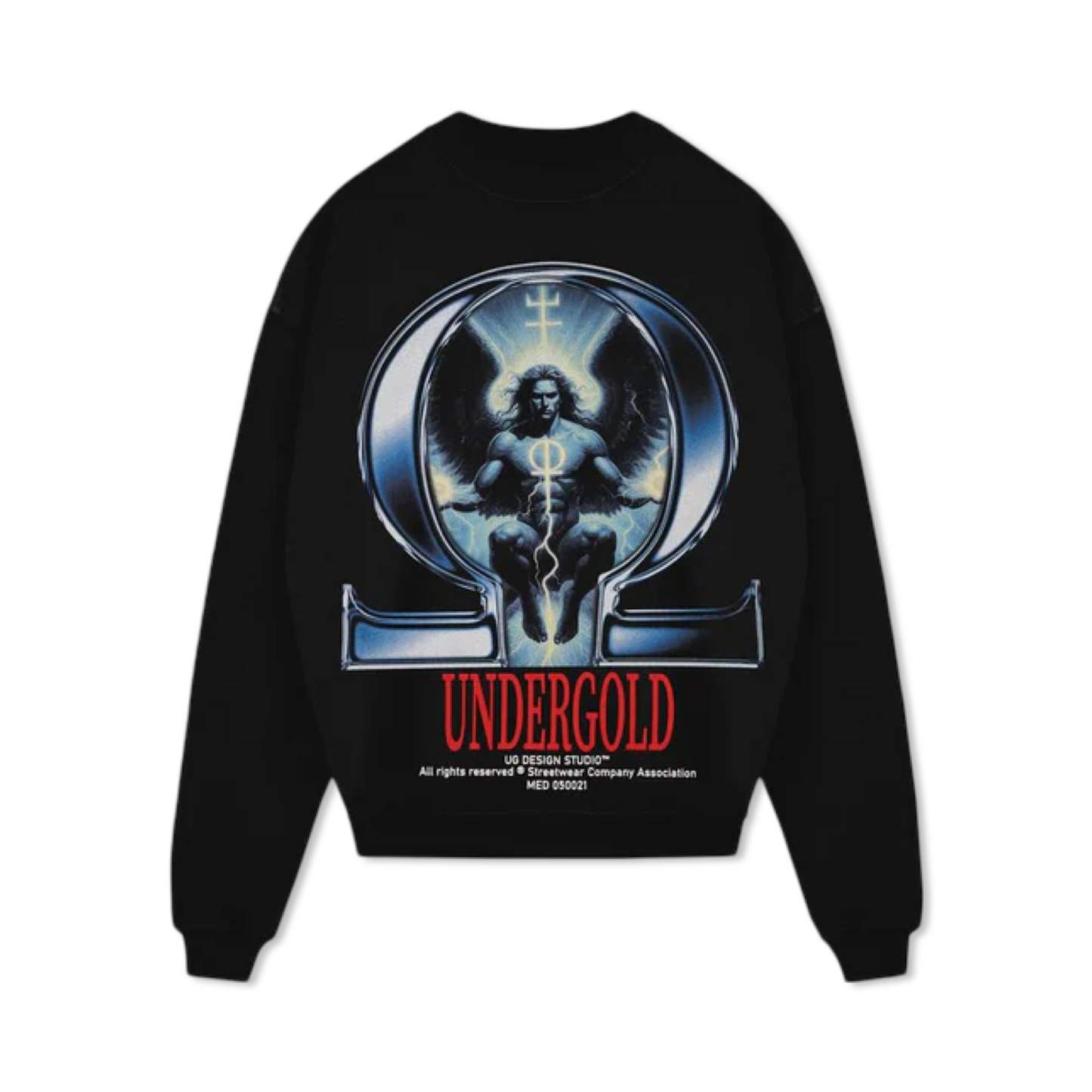 Undergold Genesis PT03 Omega Angel Crewneck Black