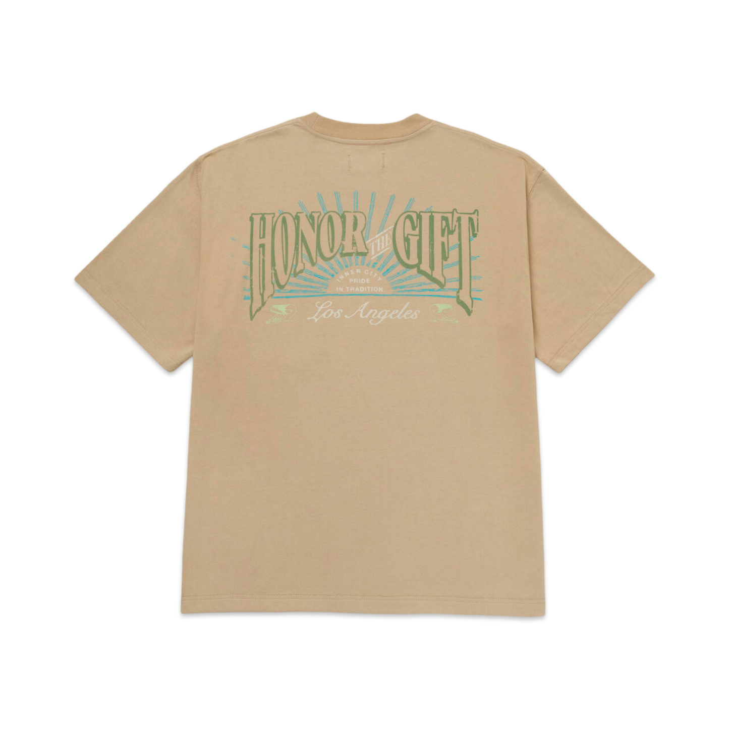 Honor The Gift Cigar Label SS Tee Tan