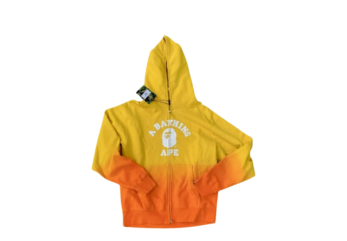 Bape COLLEGE GRADATION RELAXED FIT FULL ZIP HOODIE MENS