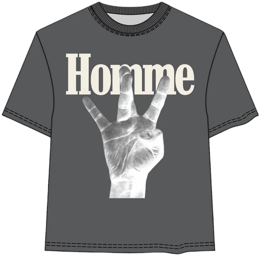 Homme + Femme  Twisted Fingers tee off white
