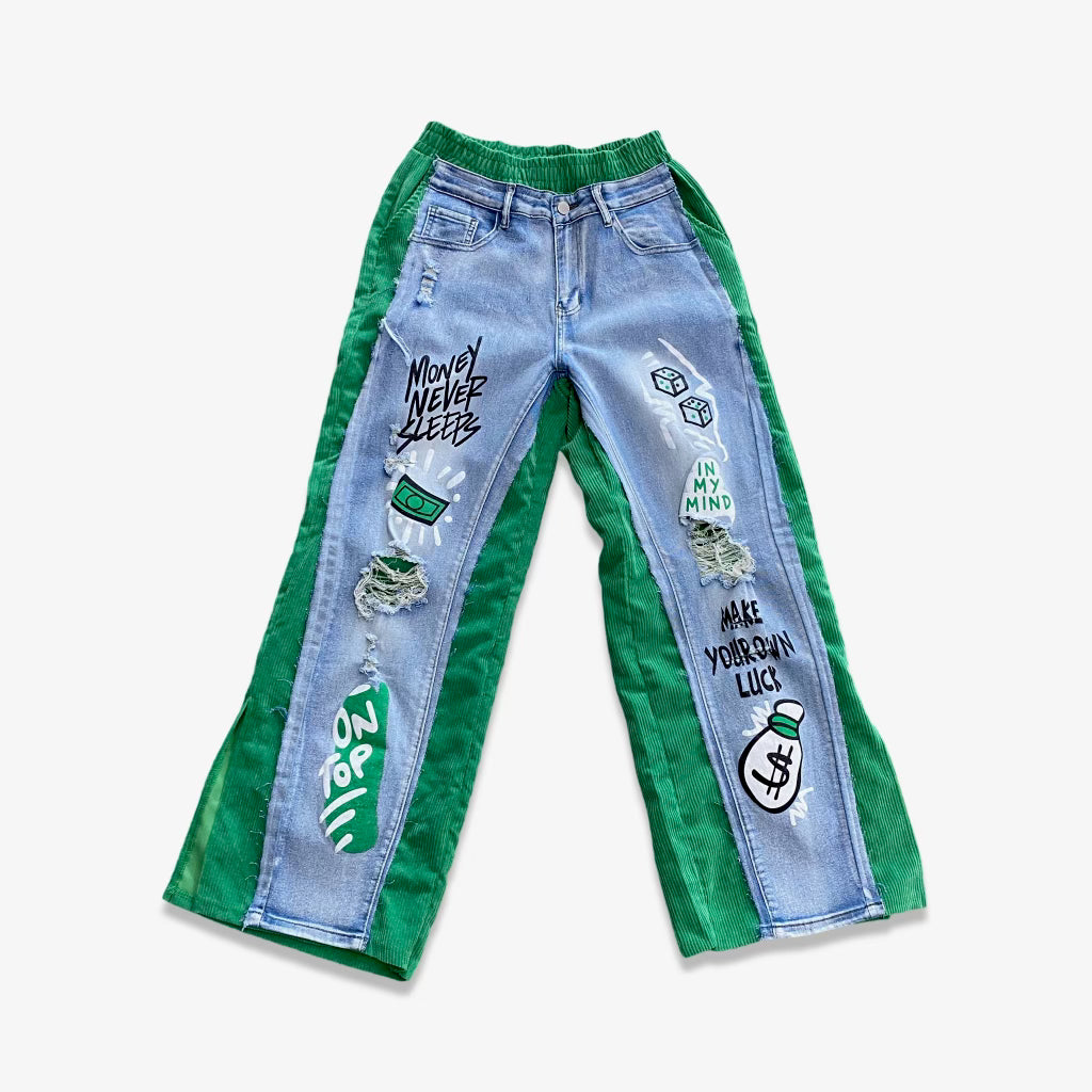 Dani Vecchio Green Money Pants