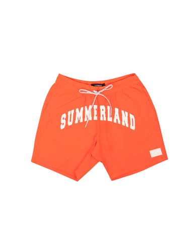 NAHMIAS Orange Polyamide Summerland Swim Shorts