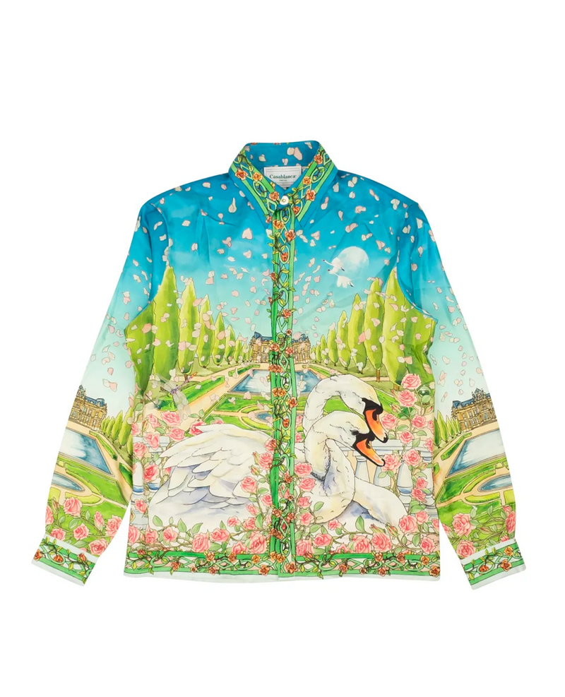 Casablanca Multicolor Silk L Amour En Fleur Shirt