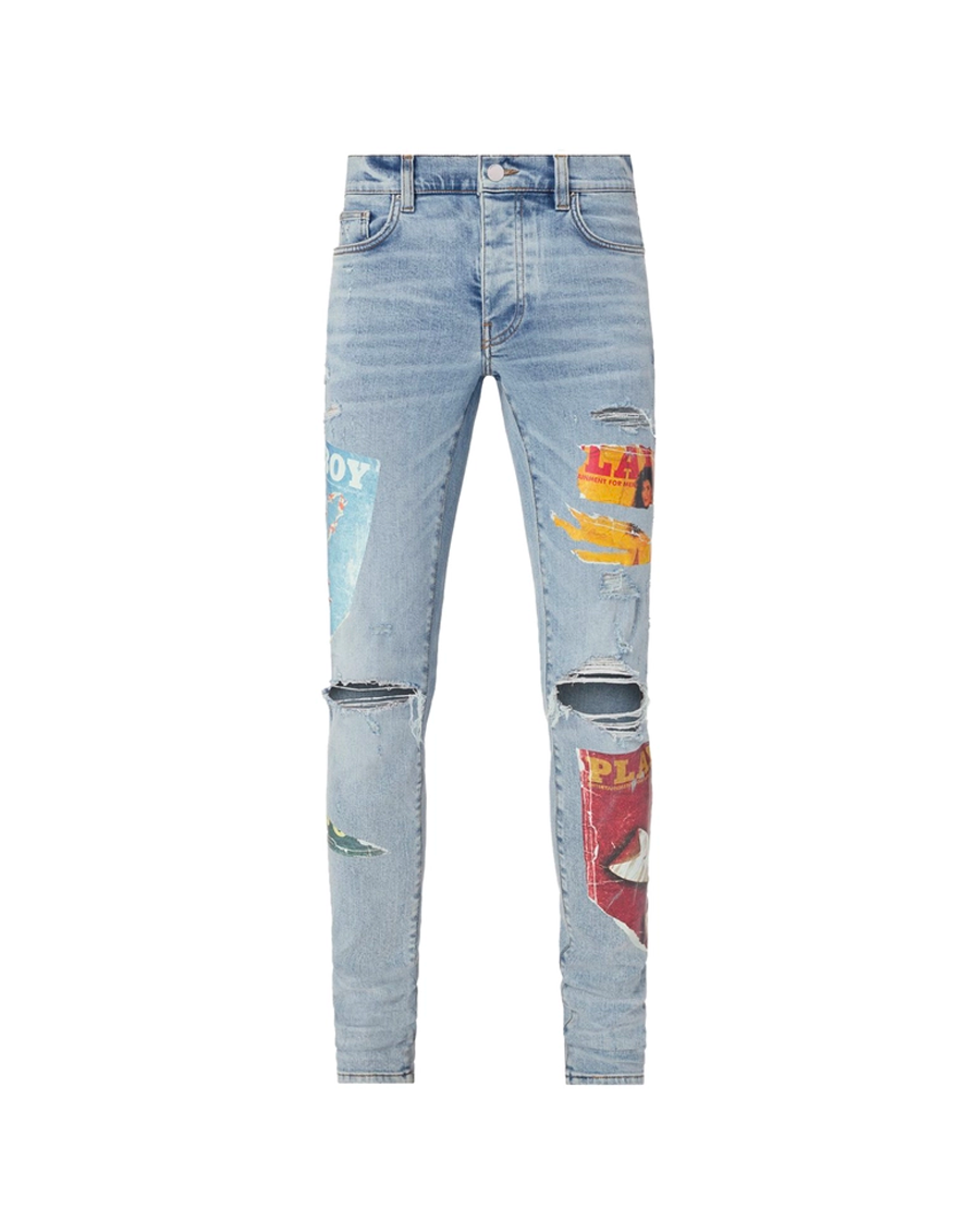 AMIRI Playboy Bunny Magazine Jean Light Blue – KANOPY