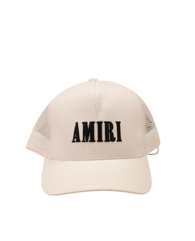 Amiri Paint Drip Core Logo Trucker Hat white