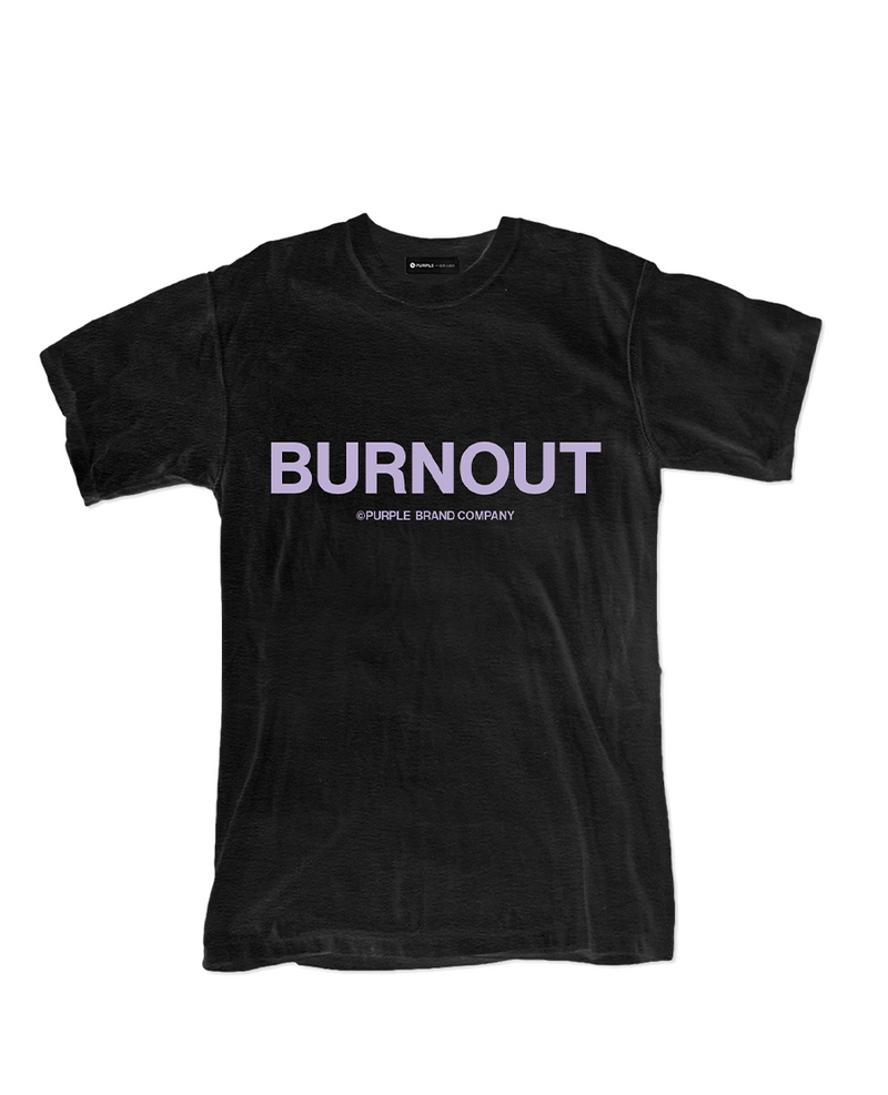 Purple Brand Textured Jersey Inside Out Tee Burnout
